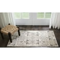 thumbnail image 3 of Nourison Silver Screen Floral Modern Area Rug Grey/White 2'2" x 3'9" Polyester Medallion 3' x 5' Indoor,Accent Living Room,Dining Room,Bedroom, 3 of 5