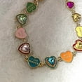thumbnail image 6 of Colorful Love Heart Letter Bracelets Girls Sweet Y2k Aesthetic Hand Jewelry Gift, 6 of 8