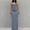 Blue, variant on Womens Sun Dresses Classy Stretchy Slim Fit Boho Dress for Women Summer 2026 Solid Color Sleeveless Crew Neck Mini Dresses for Women for Work and Weekend Yellow L