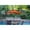 Orange, variant on 9 ft. Aluminum Patio Market Umbrella Tilt with Crank - Brown Fabric & Champagne Pole