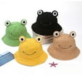 thumbnail image 6 of Ysmooiuy Winter Bucket Hat Polyester Plush Fisherman Caps for Women Men Keep Warm Cartoon for Frog Trendy Accessories, 6 of 9