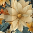 thumbnail image 4 of Designart "Bohemian Chrysanthemum Mandala Design IV" Floral Blackout Curtain Panels, 4 of 4