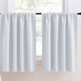 thumbnail image 3 of facefd Home Window Half Curtain Bedroom Kitchen Bathroom Polyester Soft Short Drape Privacy Protection Decoration Furniture Accessory White, 3 of 9