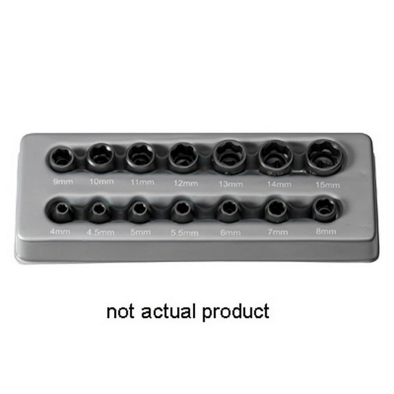 Grey Pneumatic 904MS 1/4" Surface Drive x 4mm Standard Socket