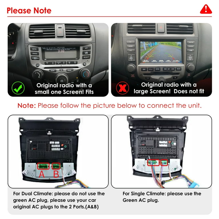 10,1 Zoll HD Touchscreen für 2003 2004 2005 2006 2007 Honda Accord 7 Android 12.0