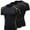 Green-U5, variant on 3 Pack Men's Compression Shirts Short Sleeve Gym Base Active Workout T-Shirts Top Cool Dry Crewneck Shirt Sports Quick Dry Running Base Layer,Black XL