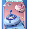 thumbnail image 3 of Mini aspiradora UFO, mini aspiradora desmontable de alta eficiencia con carga USB, limpieza sin ángulo muerto, ideal para limpiar polvo/migas/teclado de computadora (rosa), 3 of 5