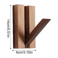 thumbnail image 3 of 2Pcs Foldable Natural Wood Coat Hooks, Suitable For Limited Space Such As Side Walls And Wardrobe Corners, Can Be Used To Hang Backpacks, Coats, Etc, 3 of 9