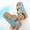 Blue, variant on Summer Beach Walking Sandals for Women, Cork Footbed Slip On Slides with Arch Support