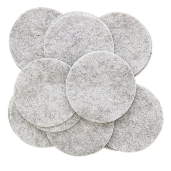 Playfully Ever After Charcoal Gray Craft Felt Circles (2 Inch - 44pc)