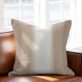 thumbnail image 2 of Throw Pillow Covers, Beige Ombre Striped Decorative Throw Pillow Covers 18x18 Inch, Beige Gradient Farmhouse Abstract Art Square Linen Pillow Cases for Couch/Living Room/Sofa, 2 of 9