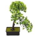 thumbnail image 3 of Adorno de árbol de pino artificial, planta realista, decoración de bonsái en maceta, planta en maceta realista, 3 of 5