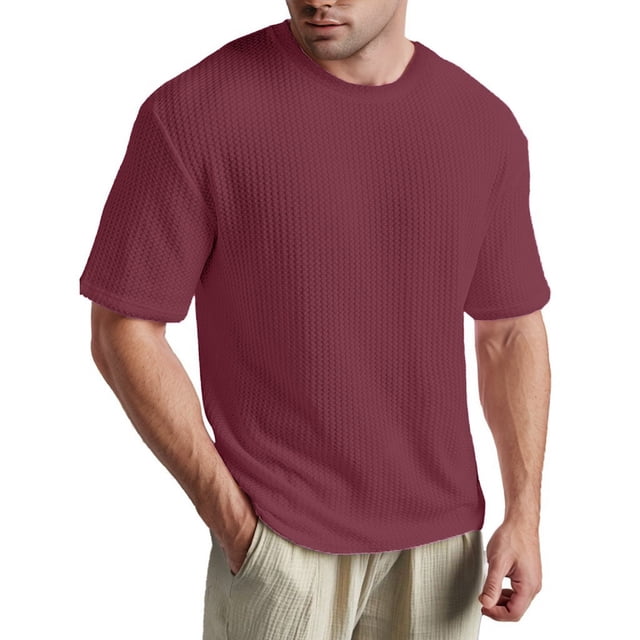 Hauts d'Été pour Hommes à Manches Courtes Contrastées - Design à la Mode pour le Travail et les Activités Extérieures