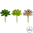 thumbnail image 2 of Vickerman FO192003 3 in. Green &amp; Purple Succulent Pick Assortment Set, 2 of 3