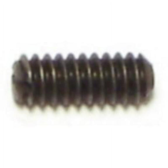 #6-32 x 3/8" Steel Coarse Thread Slotted Headless Set Screws HSS-076 (20 pcs.)