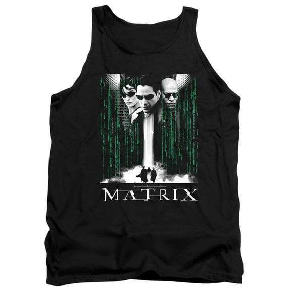The Matrix Neo, Morpheus, Trinity Unisex Adult Tank Top,Black, Small