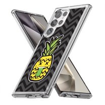 TalkingCase Slim Fit Phone Case Compatible for Samsung Galaxy S24 Ultra(Not S24, S24  Plus), PineApple Gross Print, Lightweight,Flexible, USA Print