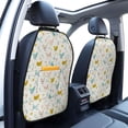 thumbnail image 3 of Kdxio Chicken Print 2 Pack Car Kick Mat Seat Cover Back Protector Mat with Pockets for Organizer Backseat Protector and Storage Anti Kick Pad for Vehicles, 3 of 9