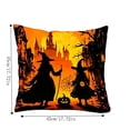 thumbnail image 3 of Pandiboks 18x18in Decorative Pillow Covers Halloween Couch Pillow Covers Multicolor Square Autumn Witch Polyester for Living Room、Dorm Room, 3 of 5