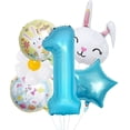 thumbnail image 1 of Easter Themed Number Balloons For Holiday Party And Birthday Celebrations With Metallic Gold Shine Event & Party, 1 of 5