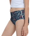 thumbnail image 7 of Pofeuu Leaves Snowflakes Print Soft Cotton Underwear Girls'Briefs Soft Undies, 7 of 7