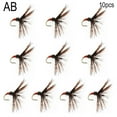 thumbnail image 6 of 10pcs Tenkara Fly Fishing Flies, 10mm Fishing Lures Flies Set, 6 of 9