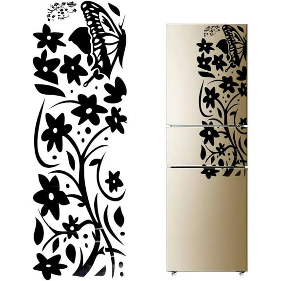 PVC Adhesive Waterproof Stickers Self-Adhesive Stickers Flower 250x700x0.1mm