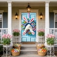 thumbnail image 5 of 2 Pcs Easter Door Curtain, Polyester Easter Egg Rabbit Door Cover, Festive Background Decor for Party and Home, 35.43x70.87 Inches, 5 of 6