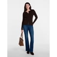 thumbnail image 3 of Scenario Women's Mid Rise Bootcut Jeans, Sizes 0-20, 0S-20S, 4L-14L, 3 of 7