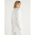 thumbnail image 3 of Scoop Women's and Women's Plus One Button Linen Blend Blazer, Sizes XS-4X, 3 of 5