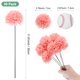 thumbnail image 3 of Uxcell Flores de Bola de Crisantemo Artificial, Ramos de Seda de Hortensia Falsos para el Hogar/Boda Rosa Melocotón 30 Pack, 3 of 7