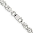 thumbnail image 4 of Sterling Silver 5.7mm Flat Cuban Anchor Chain (22 X 5.7) Made In Italy qfan150-22, 4 of 5