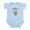 Sky Blue, variant on CafePress - Aunties Little Monkey Body Suit - Baby Light Bodysuit, Size Newborn - 24 Months