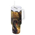 thumbnail image 2 of Black Swan 40 oz Tumbler Insulated&nbsp;Travel Mug Leak Proof Water Bottles Glasses Fits in Car Cup Holder, 2 of 8