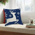 thumbnail image 5 of Dmlowu Christmas Pillow Covers 18x18 - Elk Christmas Throw Pillows Covers for Couch, Comfortable Warm Christmas Decorations Pillow Covers for Holiday Party, 5 of 7