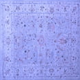 thumbnail image 1 of Ahgly Company Machine Washable Indoor Square Oriental Blue Traditional Area Rugs, 5' Square, 1 of 4