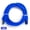 Blue, variant on QualGear RJ45 Cat 7 Ethernet Patch Cable, 10Gpbs High-Speed Cable, 600MHz, Triple-Shielded, Round, 6 Feet, White