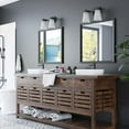 thumbnail image 2 of Prominence Home 3 Light Modern Bathroom Vanity Light, Frosted Glass, Matte Black, 2 of 12