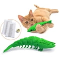 thumbnail image 1 of Cat Toothbrush Catnip Toy - Durable Hard Rubber - Cat Dental Care, Cat Interactive Toothbrush Chew Toy (1-Pack Green), 1 of 6