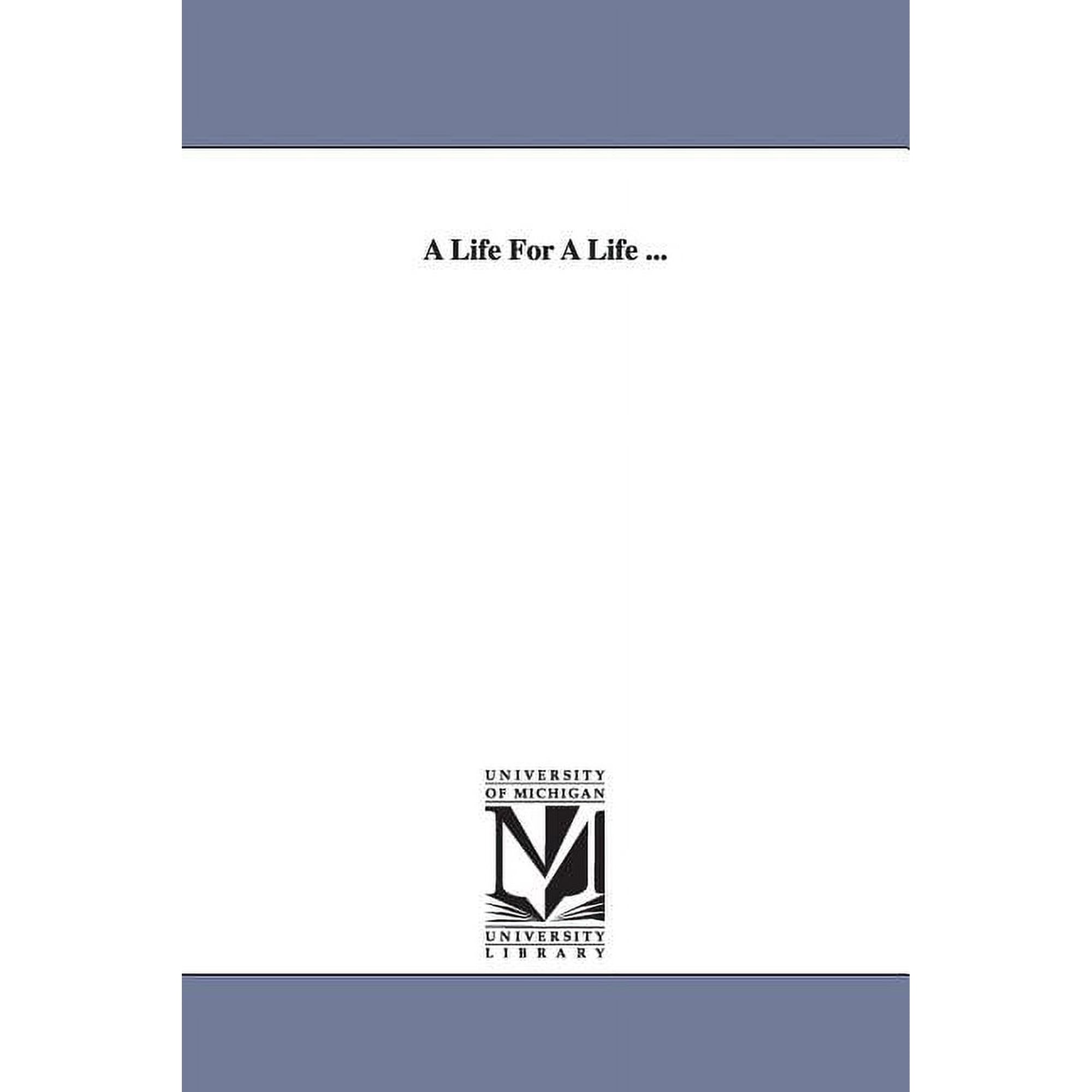 A Life For A Life ... (Paperback)
