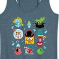 thumbnail image 3 of SpongeBob SquarePants - Grid - Women's Racerback Tank, 3 of 6