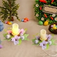 thumbnail image 4 of Usloyux Under $5 Easter Candle Ring Decoration, Floral Wreath Base for Candle Holder, Spring Table Centerpiece for Dining and Home Decor Display, Seasonal Home Accent Piece, 4 of 6