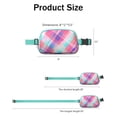 thumbnail image 4 of Retro Plaid Waist Bag – Vintage Checkered Fanny Pack with Abstract Geometric Pattern, 4 of 4