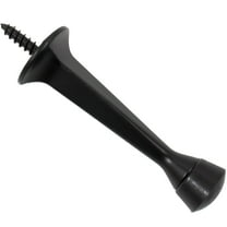 Standard-Duty Solid Door Stop, 3 Inches, Matte Black by Stone Harbor Hardware