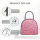 thumbnail image 4 of Fotbe Pink Glitter Bolsa de Almuerzo con Estampado, Lonchera Aislada, Contenedor de Comida Reutilizable Tipo Cooler a Prueba de Fugas, 4 of 6