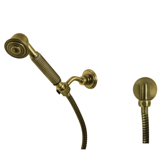Kingston Brass KX1073BE Vintage Hand Shower Kit, Antique Brass