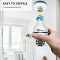 thumbnail image 2 of LNKOO E27 Bulb Camera, 1080P Security Camera System with 2.4GHz WiFi, 360 Degree Wireless Home Surveillance Cameras, Night Vision, Two Way Audio, Smart Motion Detection, 2 of 7