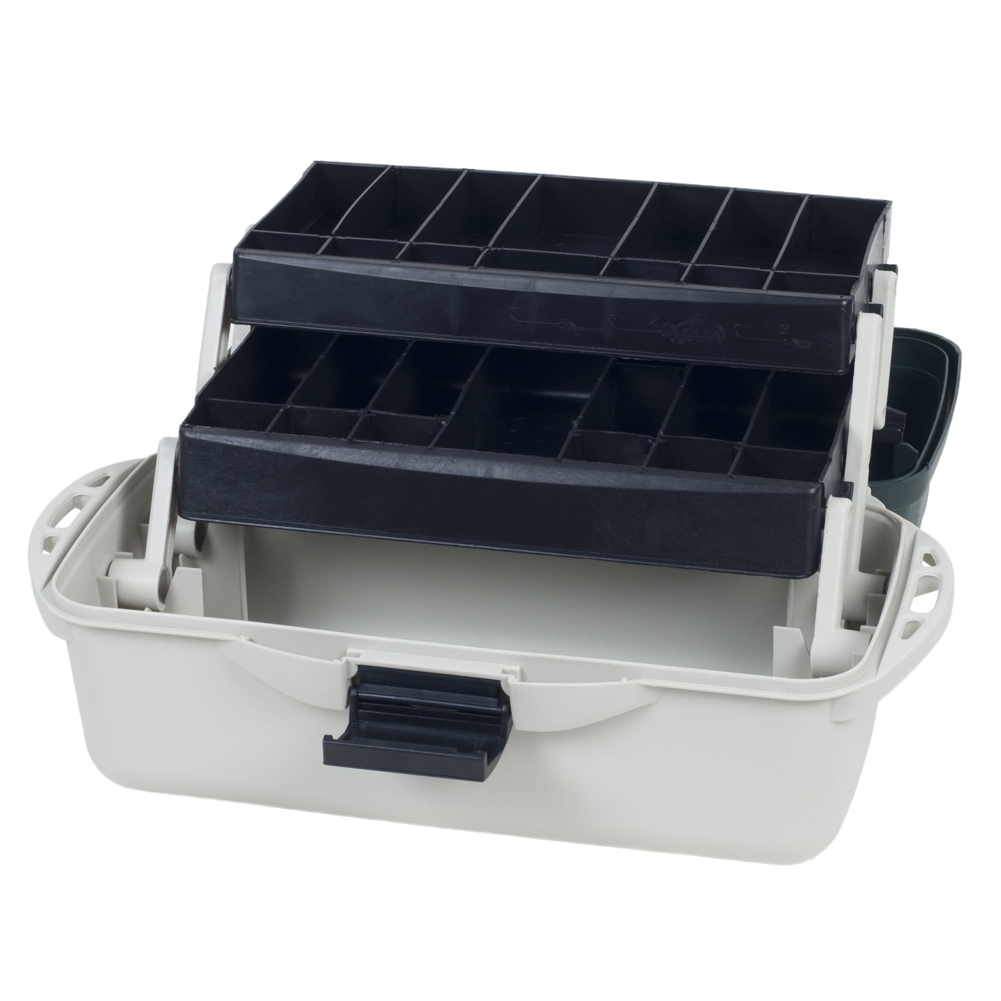 for sale online Black/Green, 13.5x8.5x7.5-Inch Flambeau Tackle 2 Tray Tackle Box 