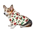 thumbnail image 7 of Honeii Rose Flowers Print Small Dog Hoodies Pet Hooded Sweatshirts Fall Winter Puppy Cat Sweaters Warm Clothes for Small Dogs Outfits Costume-Small, 7 of 7