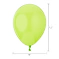 thumbnail image 3 of 12" Lime Green Latex Balloons, 15 Pieces, by Way To Celebrate, 3 of 6